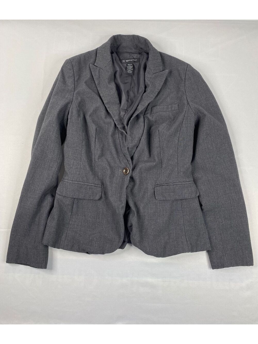 INC International Concepts Gray Blazer Jacket